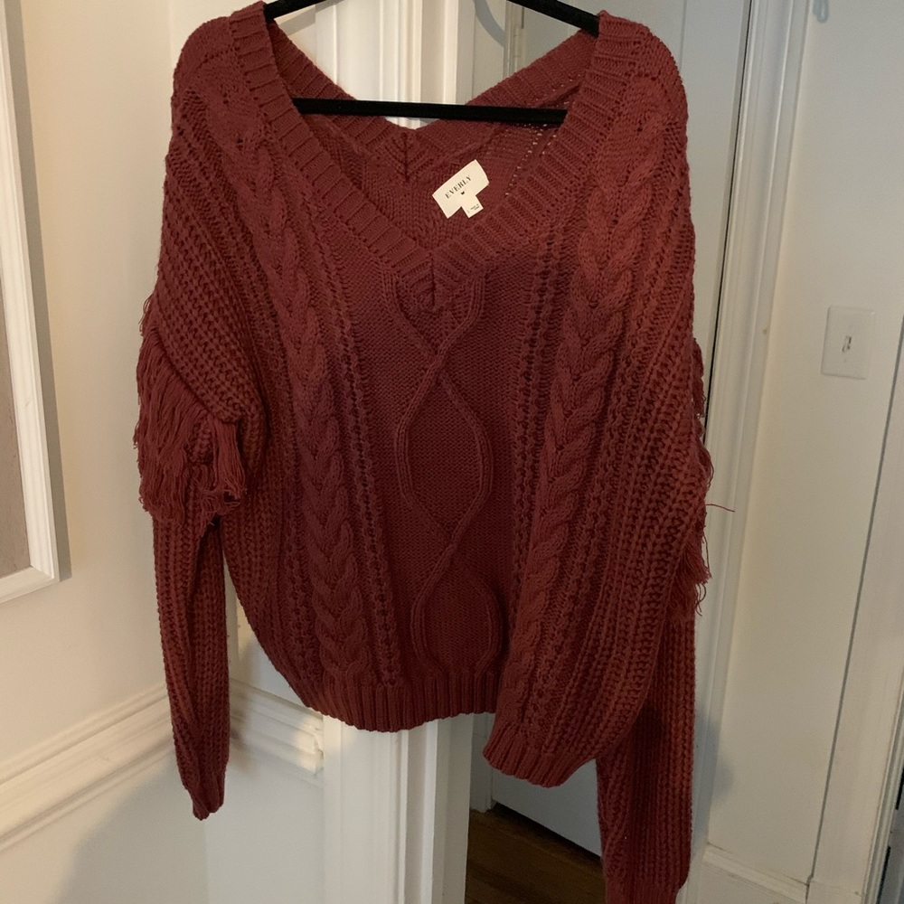 Burgundy Sweater